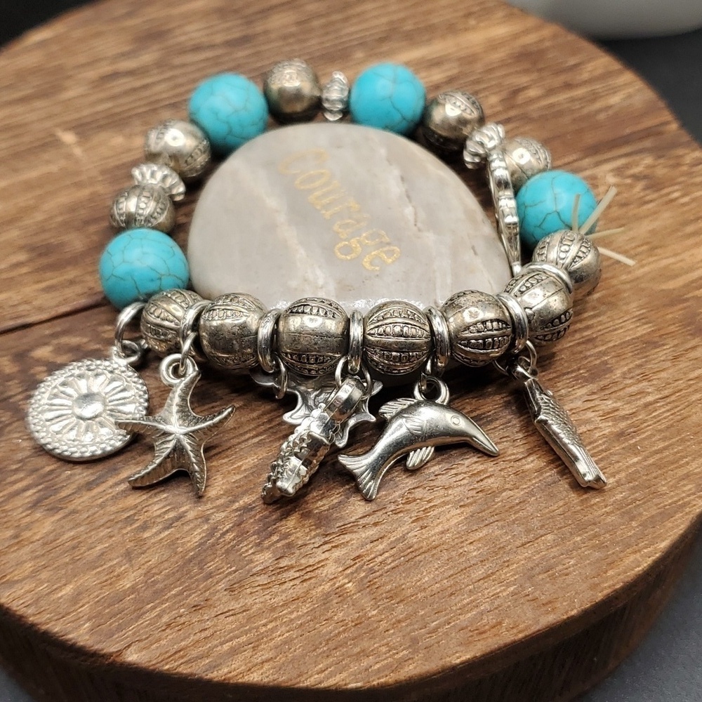 B2810‎ nautical charm sea bracelet